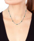 ფოტო #2 პროდუქტის EFFY® Emerald (1-7/8 ct. t.w.) & Diamond (1/2 ct. t.w.) 18" Collar Necklace in Sterling Silver