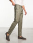 Фото #1 товара Ben Sherman pleated smart trousers in khaki