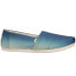 TOMS Alpargata Slip On Flat Womens Blue Flats Casual 10016236-400T