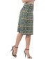 Women's Elastic Waist Knee Length Skirt
