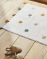 Children's bath mat with hearts