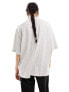 Фото #3 товара Weekday soft oversized t-shirt in light grey melange
