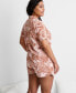 Фото #6 товара Women's 2-Pc. Short-Sleeve Notched-Collar Pajama Set XS-3X, Created for Macy's