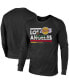 Фото #2 товара Men's Threads Black Los Angeles Lakers City and State Tri-Blend Long Sleeve T-shirt