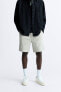 Jogger waist bermuda shorts