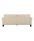 Фото #3 товара White Label Emilio 88" Leather Sofa