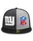 Фото #4 товара Головной убор New Era мужской серый, черный New York Giants 2023 Sideline 59FIFTY