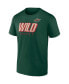 Men's Green Minnesota Wild Wordmark Two-Pack T-shirt Set