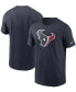 Фото #1 товара Men's Big and Tall Navy Houston Texans Primary Logo T-shirt