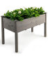 Фото #1 товара Сервировочный стол Costway деревянный Raised Vegetable Garden Bed Elevated Grow Vegetable Planter