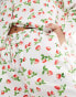 ASOS DESIGN pull on short with linen in strawberry Красный, 38 - фото #5