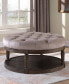 Фото #2 товара Samuel Tufted Upholstered Round Ottoman