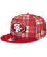 ფოტო #1 პროდუქტის Men's Scarlet San Francisco 49ers 2024 Sideline Statement 9FIFTY Snapback Hat