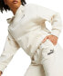 ფოტო #7 პროდუქტის Women's Essential Elevated Velour Straight-Leg Sweatpants