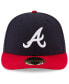 Men's Navy/Red Atlanta Braves National Baseball Hall of Fame Low Profile 59FIFTY Fitted Hat Синий, 7 1/4 - фото #4