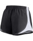 Women's Black New Orleans Saints Plus Size Tempo Shorts