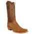 Фото #2 товара R. Watson Boots Rough Out Narrow Square Toe Cowboy Mens Brown Casual Boots RW82