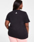 Фото #4 товара Футболка Adidas Plus Size Crewneck Tee