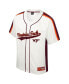 Фото #2 товара Men's Cream Distressed Virginia Tech Hokies Ruth Button-Up Baseball Jersey