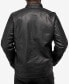 Men's Grainy Polyurethane Leather Moto Jacket