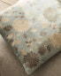 Floral print cushion cover