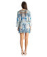 Фото #2 товара Платье La Moda Clothing женское с короткими рукавами и эластичным поясом с завязкой