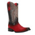 Фото #2 товара Ferrini Roughrider Embroidery Narrow Square Toe Cowboy Mens Red Casual Boots 14