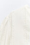 Блуза с ажурной вышивкой ZARA