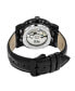 Фото #2 товара Часы REIGN Stavros Automatic Black Leather 44mm