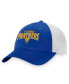 ფოტო #1 პროდუქტის Men's Royal, White Pitt Panthers Breakout Trucker Snapback Hat