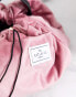 Фото #4 товара The Flat Lay Co. Drawstring Makeup Bag - Pink Velvet