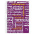 Фото #1 товара ноутбук Pacsa Фиолетовый Din A4 4 Предметы 80 Листья