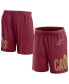 Фото #1 товара Men's Wine Cleveland Cavaliers Free Throw Mesh Shorts