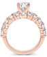 Фото #4 товара Certified Lab Grown Diamond Oval Bridal Set (3-3/8 ct. t.w.) in 14k Gold