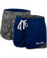 Фото #1 товара Women's Navy, Charcoal Penn State Nittany Lions Fun Stuff Reversible Shorts