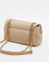 Valentino Joia studded flap crossbody bag in beige