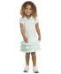 ფოტო #7 პროდუქტის Little & Toddler Girls Short Sleeve Ruffle Polo Dress