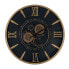 Фото #1 товара Настенное часы Чёрный Позолоченный Стеклянный Железо 59 x 8,5 x 59 cm (3 штук)