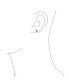 ფოტო #3 პროდუქტის Tiny Lime Green CZ Flower Stud Earrings For Women For Teen Cubic Zirconia Simulated Peridot 14K Real Gold Screw back
