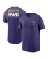 Фото #1 товара Men's Purple Baltimore Ravens Team Incline T-shirt