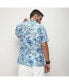 Men's Chalk White:Indigo Blue Mesh Foliage Shirt