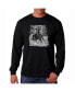 ფოტო #1 პროდუქტის Men's Word Art Long Sleeve T-Shirt - Horse Breeds