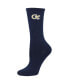 ფოტო #3 პროდუქტის Women's Navy, White Georgia Tech Yellow Jackets 2-Pack Quarter-Length Socks