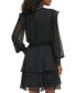 ფოტო #2 პროდუქტის Women's Smocked-Trim Tiered Dress