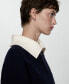 Women's Zip Neck Jumper Синий, L - фото #7