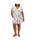 Plus Size Fee Print Romper