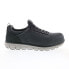 Фото #1 товара Skechers Synergy Omat Alloy Toe 200013 Mens Gray Canvas Athletic Work Shoes