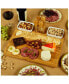 Фото #2 товара Sherborne Large Bamboo Cheese Board Set with 4 Tools and 2 Bowls