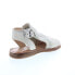Miz Mooz Fifi 279048 Womens White Leather Hook & Loop Strap Sandals Shoes 6