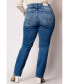 Фото #3 товара Plus Size High Rise Straight Jeans